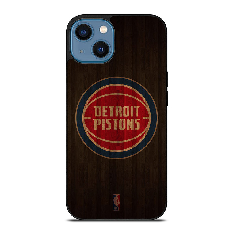 DETROIT PISTONS BASKETBALL COURT NBA iPhone 14 Case Cover