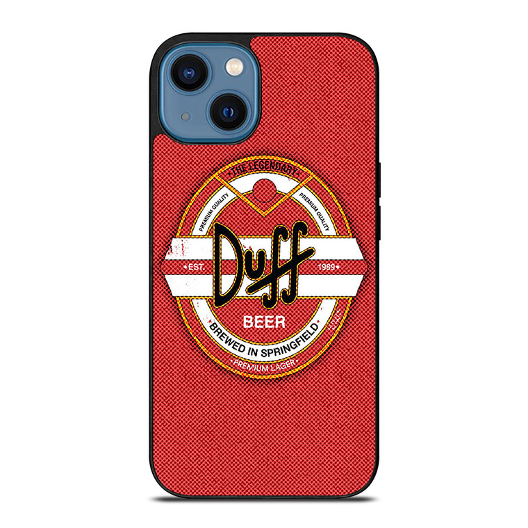 DUFF BEER THE SIMPSONS LOGO 2 iPhone 14 Case Cover