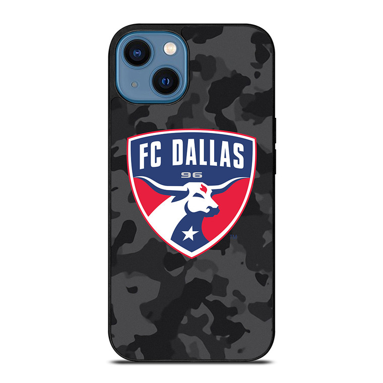 FC DALLAS MLS BLACK CAMO iPhone 14 Case Cover