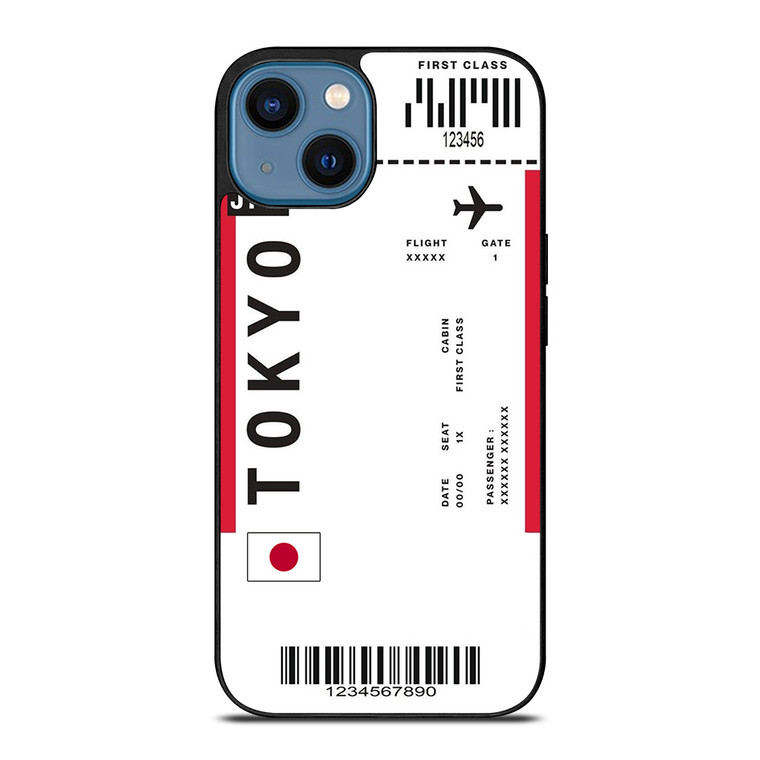 FLIGHT TICKETS JAPAN iPhone 14 Case Cover