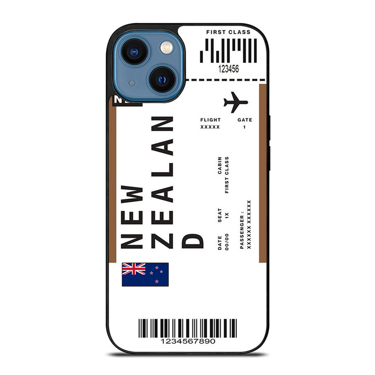 FLIGHT TICKETS NEW ZEALAND iPhone 14 Case Cover
