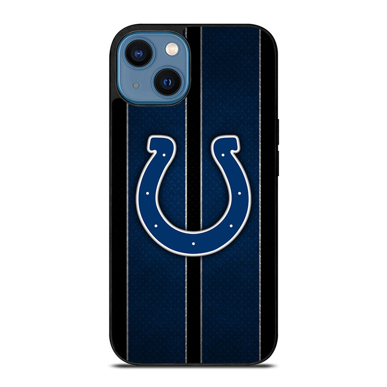 INDIANAPOLIS COLTS NFL METAL STRIPE iPhone 14 Case Cover