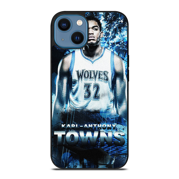 KARL ANTHONY TOWNS MINNESOTA TIMBERWOLVES iPhone 14 Case Cover