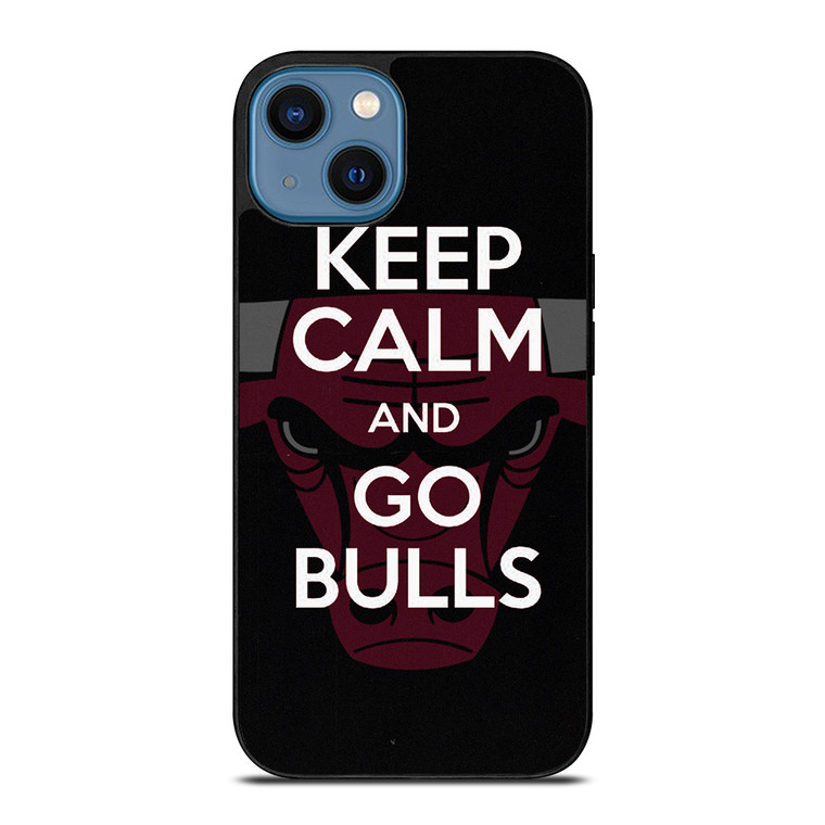 KEEP CALM AND GO CHICAGO BULLS iPhone 14 Case Cover