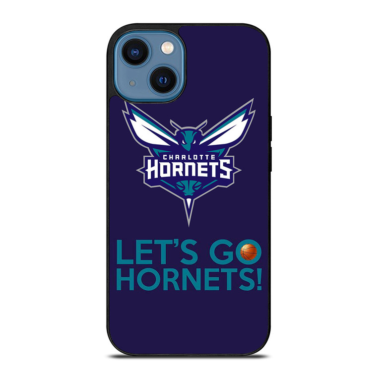 LETS GO CHARLOTTE HORNETS NBA BASKETBALL iPhone 14 Case Cover LETS GO CHARLOTTE HORNETS NBA BASKETBALL iPhone 14 Case Cover