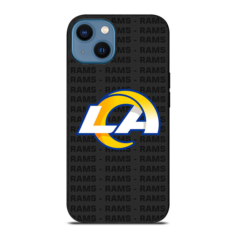 LOS ANGELES RAMS FOOTBALL TEXT iPhone 14 Case Cover