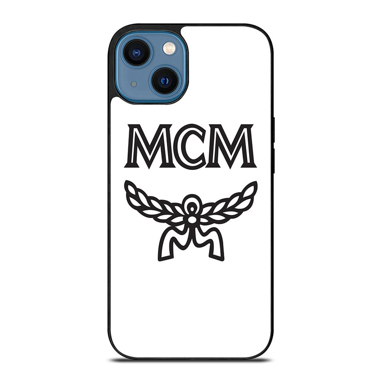MCM WORLDWIDE WHITE iPhone 14 Case Cover MCM WORLDWIDE WHITE iPhone 14 Case Cover