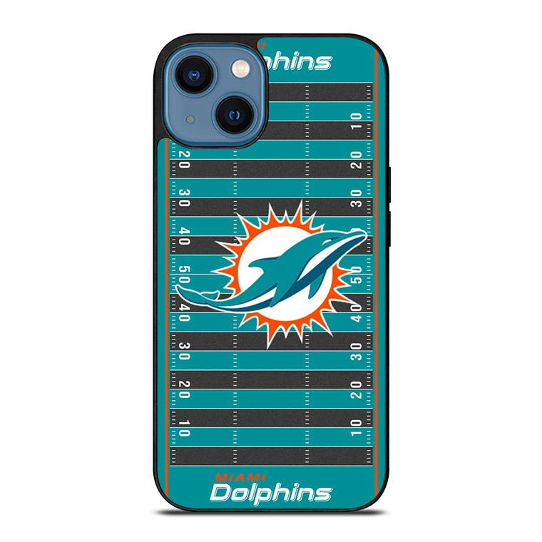MIAMI DOLPHINS FOOTBALL FIELD iPhone 14 Case Cover