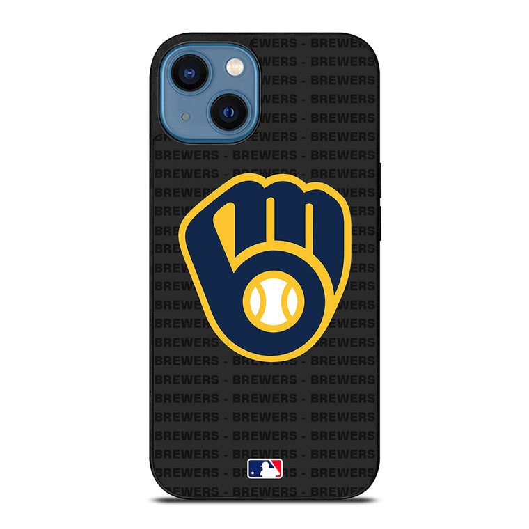 MILWAUKEE BREWERS BASEBALL BLACK iPhone 14 Case Cover