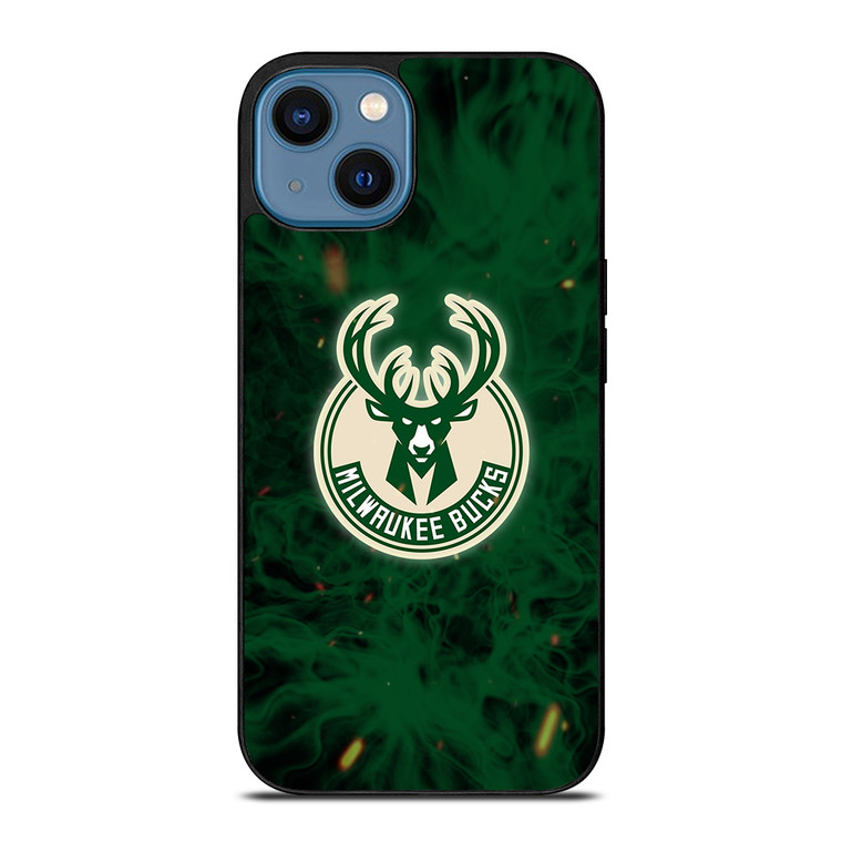 MILWAUKEE BUCKS BASKETBALL NBA FIRE iPhone 14 Case Cover MILWAUKEE BUCKS BASKETBALL NBA FIRE iPhone 14 Case Cover