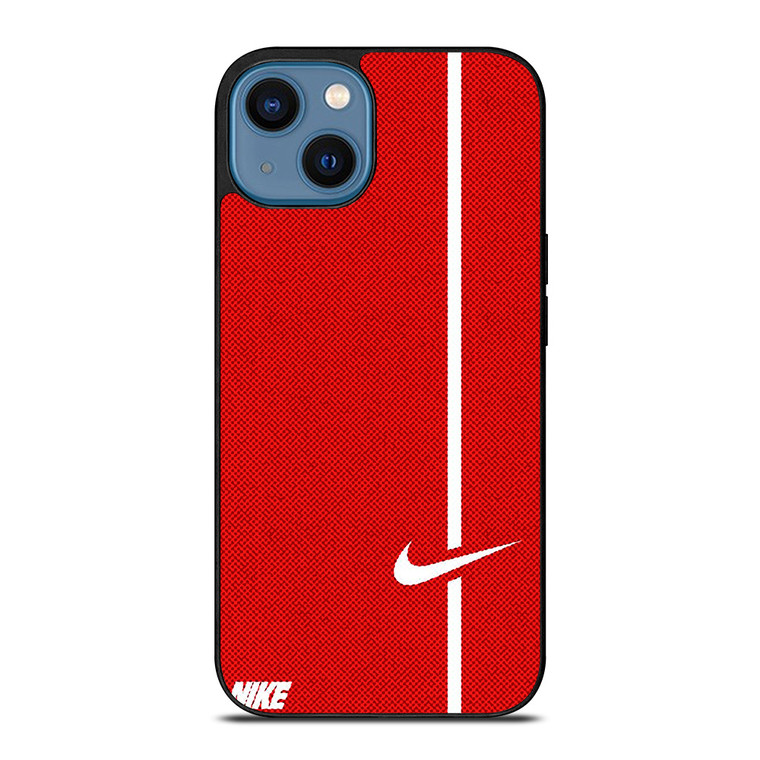 NIKE LOGO RED STRIPE iPhone 14 Case Cover