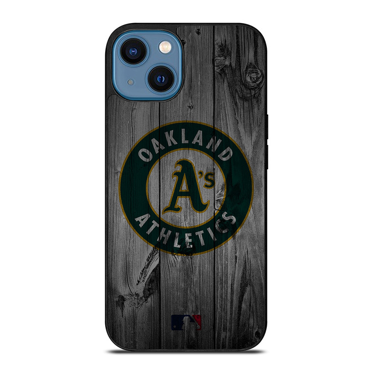 OAKLAND ATHLETICS BASEBALL MLB WOOD LOGO iPhone 14 Case Cover