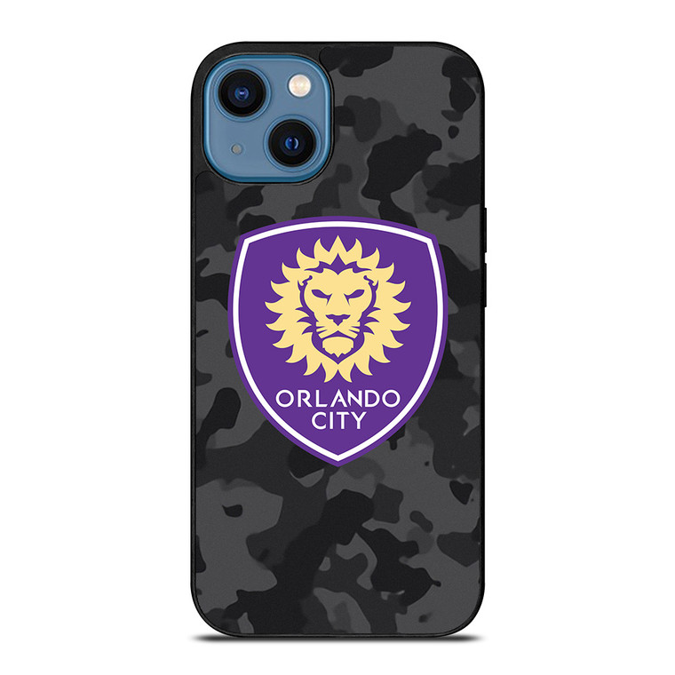ORLANDO CITY SC MLS BLACK CAMO iPhone 14 Case Cover
