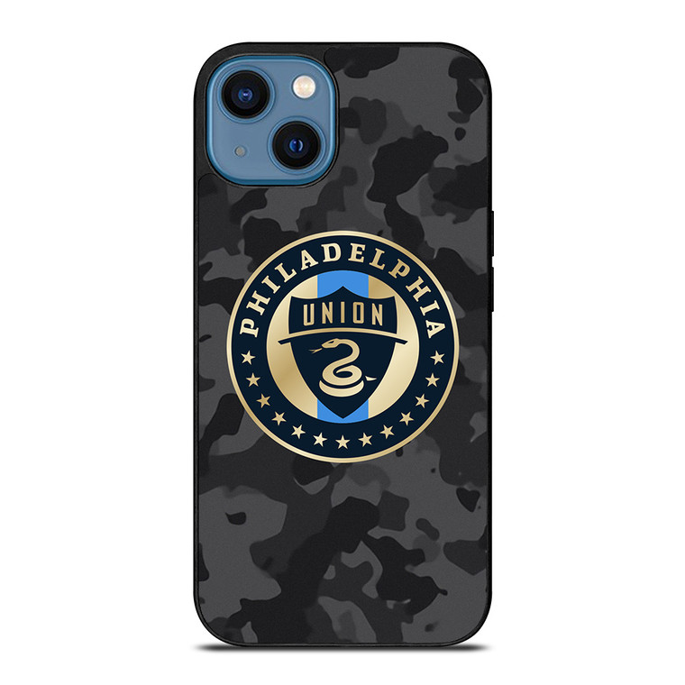 PHILADELPHIA UNION MLS BLACK CAMO iPhone 14 Case Cover