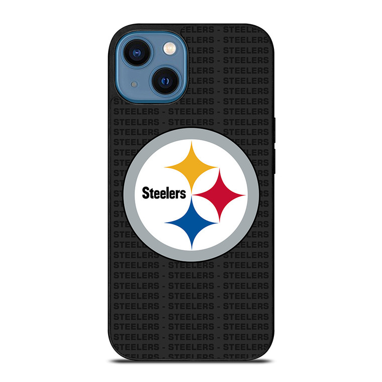 PITTSBURGH STEELERS FOOTBALL TEXT iPhone 14 Case Cover