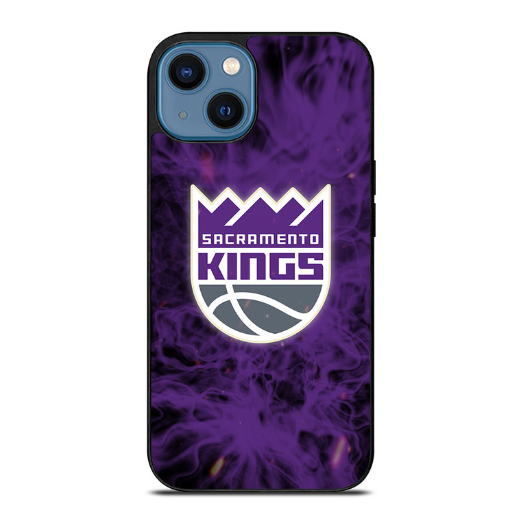 SACRAMENTO KINGS BASKETBALL NBA FIRE iPhone 14 Case Cover