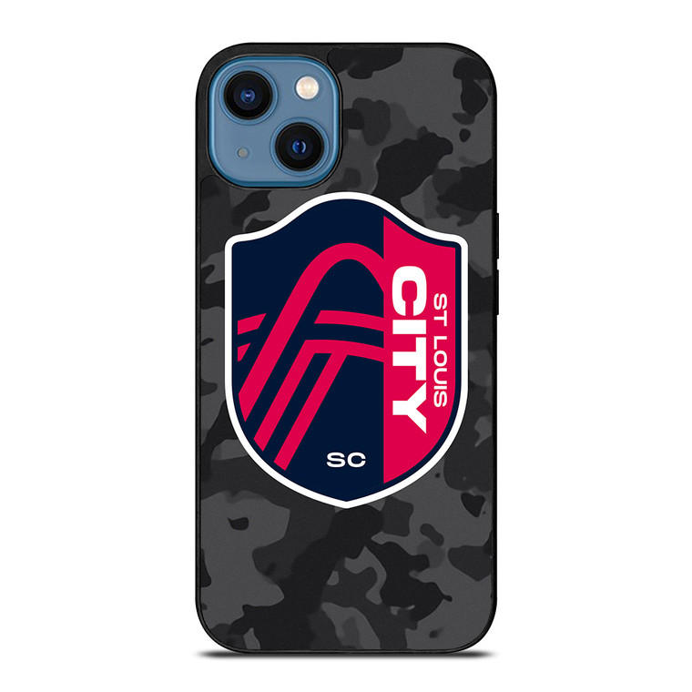 SAINT LOUIS CITY MLS BLACK CAMO iPhone 14 Case Cover