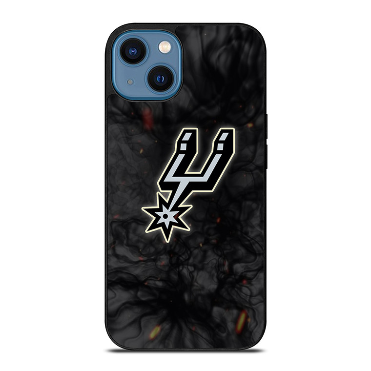 SAN ANTONIO SPURS BASKETBALL NBA FIRE iPhone 14 Case Cover