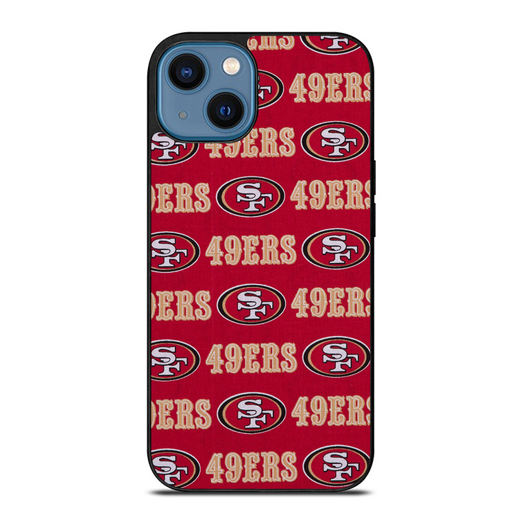 SAN FRANCISCO 49ERS PATTERN iPhone 14 Case Cover