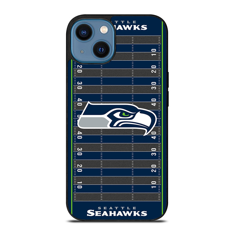 SEATTLE SEAHAWKS FOOTBALL FIELD iPhone 14 Case Cover