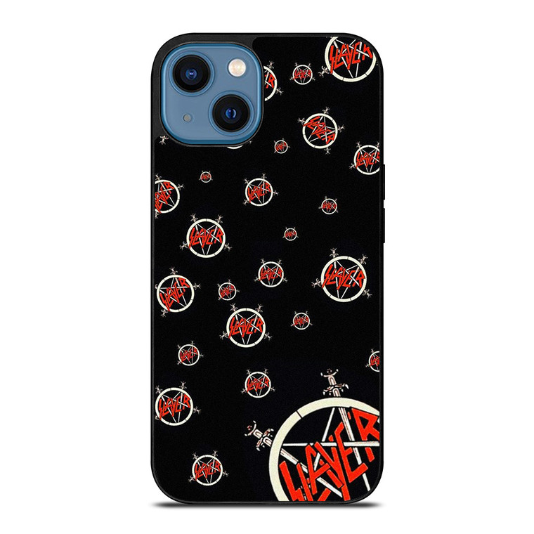 SLAYER ROCK BAND PATTERN iPhone 14 Case Cover