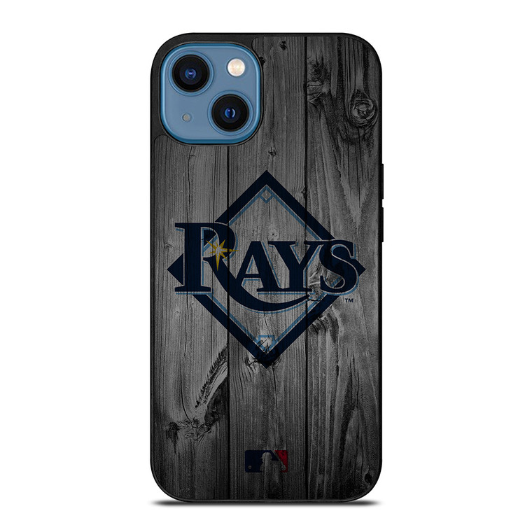 TAMPA BAY RAYS BASEBALL MLB WOOD LOGO iPhone 14 Case Cover