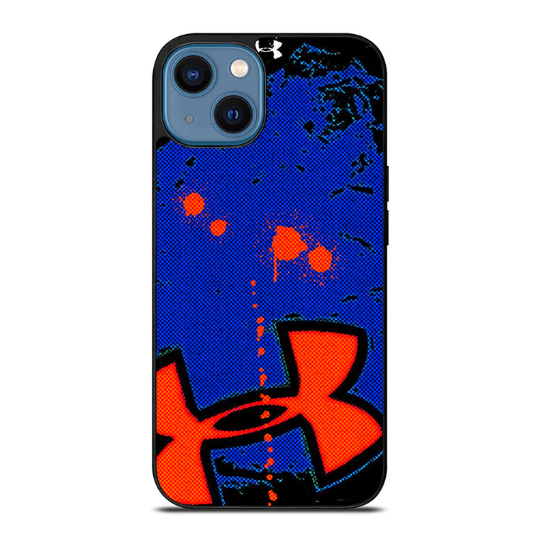 UNDER ARMOUR ORANGE BLUE LOGO iPhone 14 Case Cover