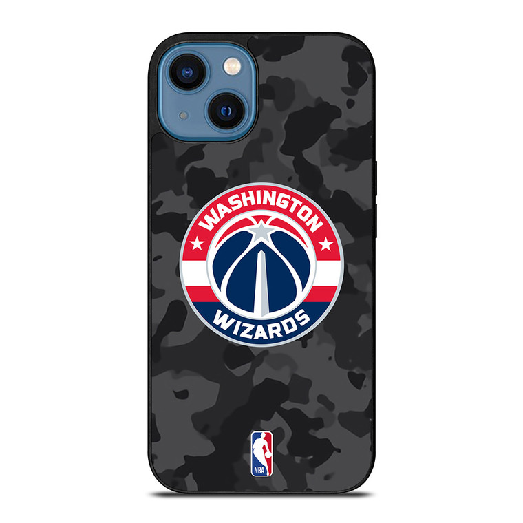 WASHINGTON WIZARDS BLACK CAMO iPhone 14 Case Cover