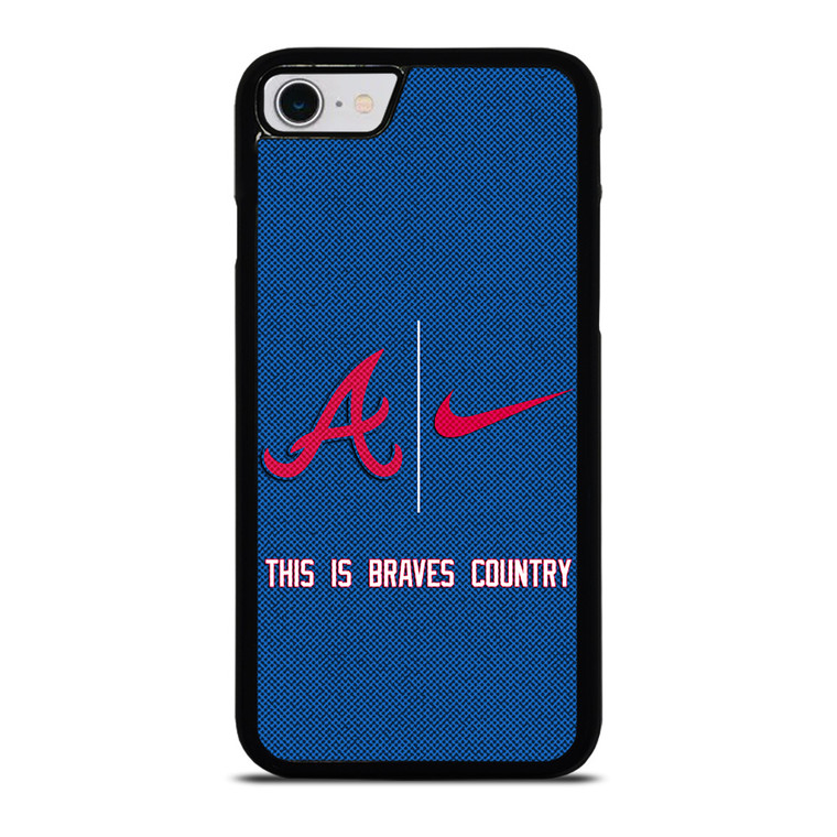 ATLANTA BRAVES NIKE MLB BASEBALL iPhone SE 2022 Case Cover ATLANTA BRAVES NIKE MLB BASEBALL iPhone SE 2022 Case Cover