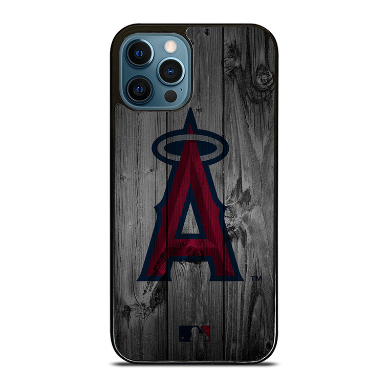 LOS ANGELES ANGELS BASEBALL MLB WOOD LOGO iPhone 12 Pro Max Case Cover