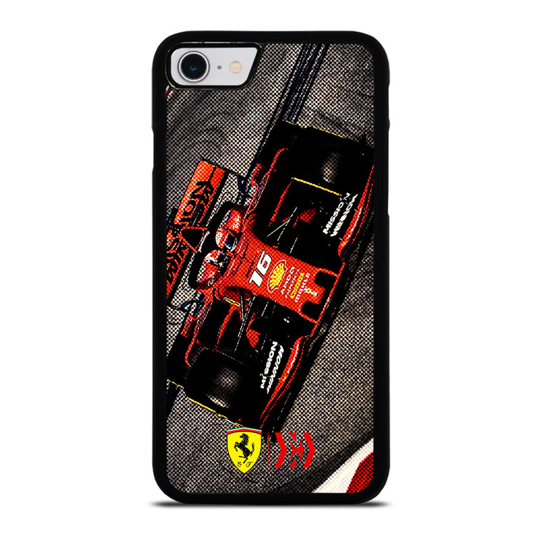 CHARLES LECLERC FERRARI FORMULA ONE F1 RACING 3 iPhone SE 2022 Case Cover