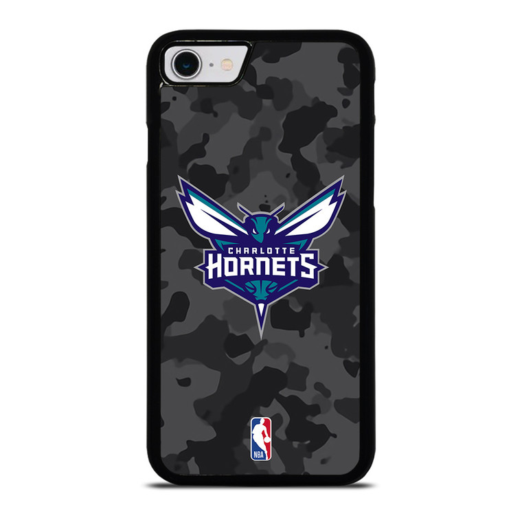 CHARLOTTE HORNETS BLACK CAMO iPhone SE 2022 Case Cover