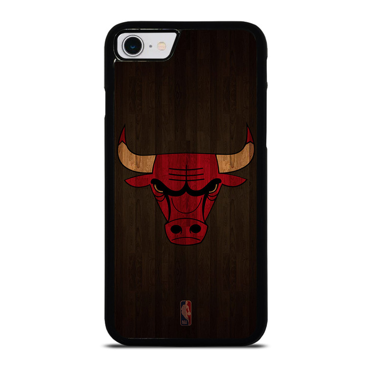 CHICAGO BULLS BASKETBALL COURT NBA iPhone SE 2022 Case Cover