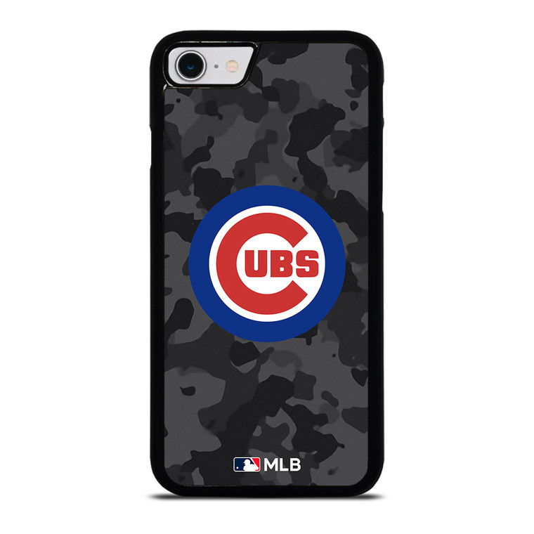 CHICAGO CUBS BASEBALL BLACK CAMO iPhone SE 2022 Case Cover CHICAGO CUBS BASEBALL BLACK CAMO iPhone SE 2022 Case Cover