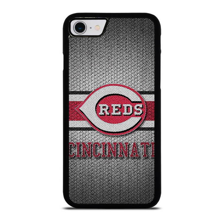 CINCINNATI RED MLB BASEBALL METAL iPhone SE 2022 Case Cover