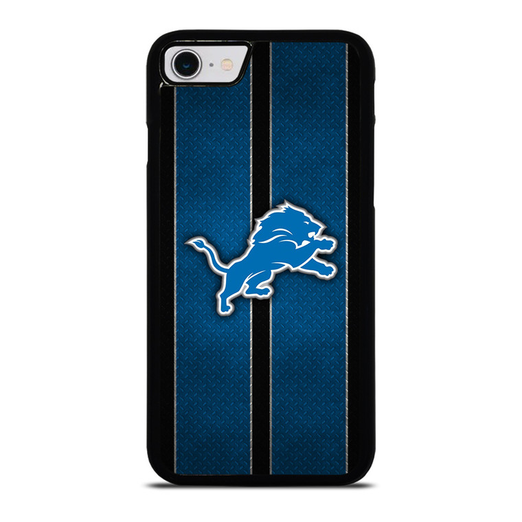 DETROIT LIONS NFL METAL STRIPE iPhone SE 2022 Case Cover