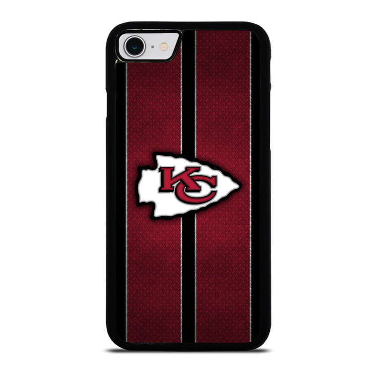 KANSAS CITY CHIEFS NFL METAL STRIPE iPhone SE 2022 Case Cover