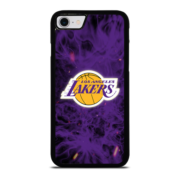 LOS ANGELES LAKERS BASKETBALL NBA FIRE iPhone SE 2022 Case Cover