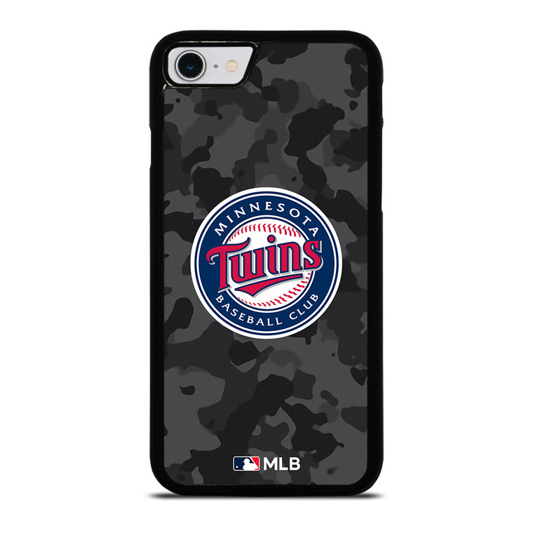 MINNESOTA TWINS BASEBALL BLACK CAMO iPhone SE 2022 Case Cover