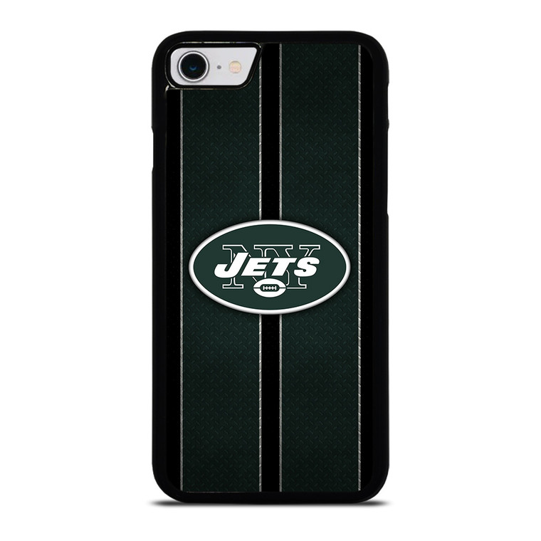 NEW YORK JETS NFL METAL STRIPE iPhone SE 2022 Case Cover