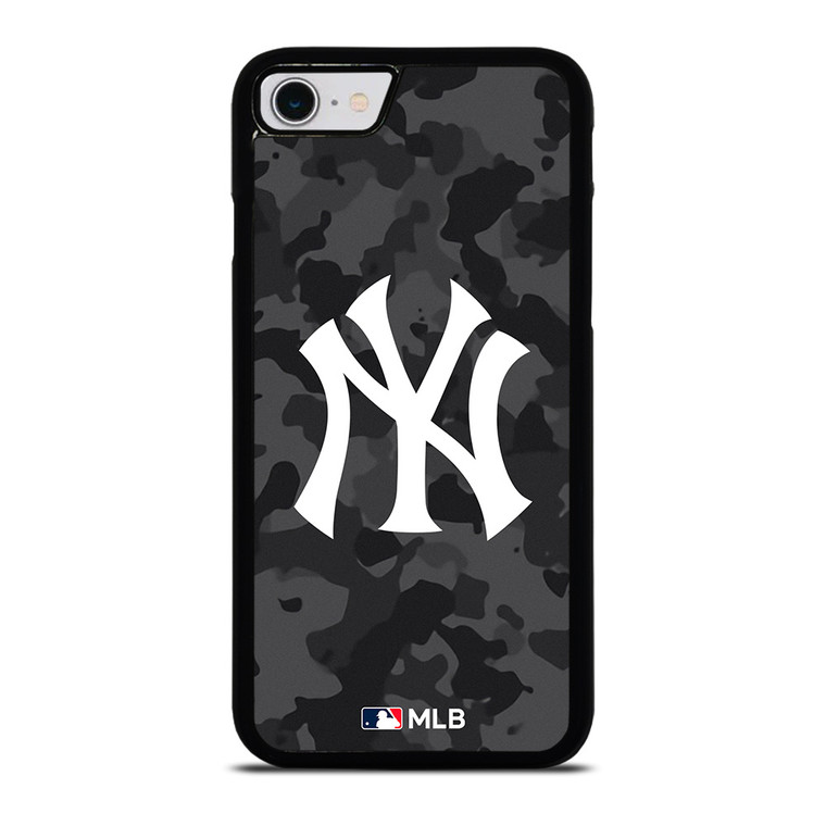 NEW YORK YANKEES BASEBALL BLACK CAMO iPhone SE 2022 Case Cover