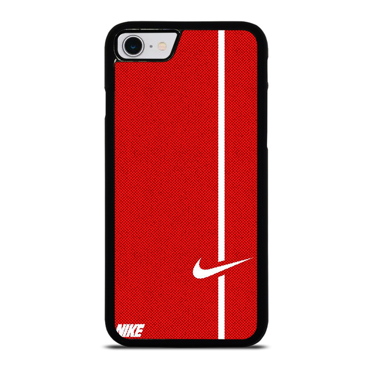 NIKE LOGO RED STRIPE iPhone SE 2022 Case Cover