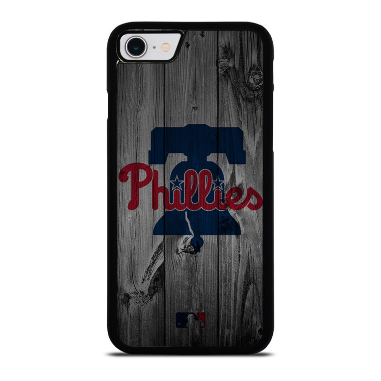 PHILADELPHIA PHILLIES BASEBALL MLB WOOD LOGO iPhone SE 2022 Case Cover