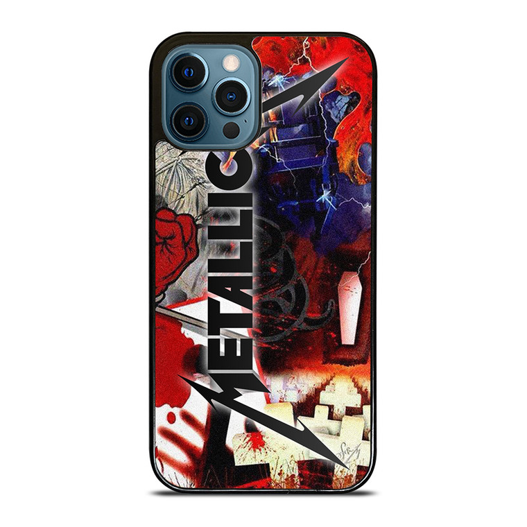 METALLICA ROCK BAND ALL ALBUM iPhone 12 Pro Max Case Cover METALLICA ROCK BAND ALL ALBUM iPhone 12 Pro Max Case Cover