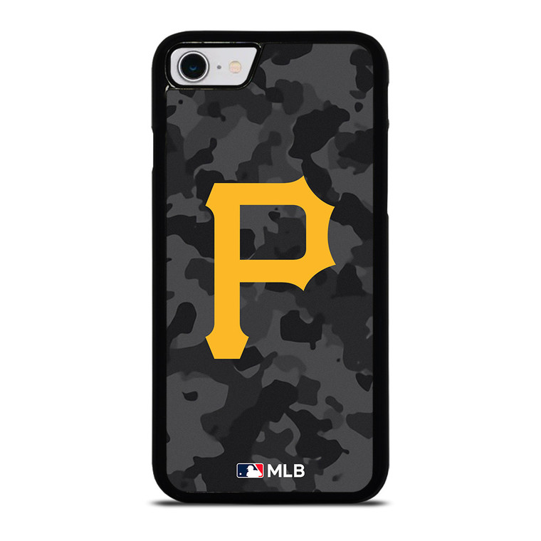 PITTSBURGH PIRATES BASEBALL BLACK CAMO iPhone SE 2022 Case Cover