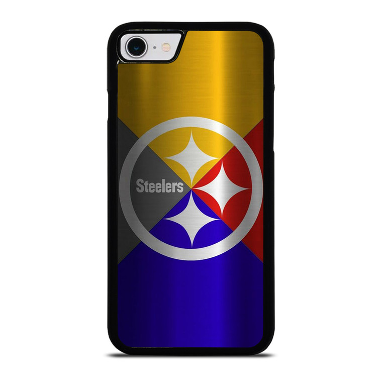 PITTSBURGH STEELERS NFL FOOTBALL METAL iPhone SE 2022 Case Cover