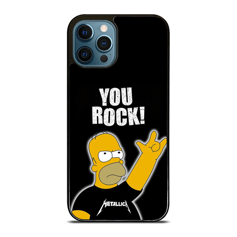 METALLICA ROCK HOMER SIMPSONS iPhone 12 Pro Max Case Cover