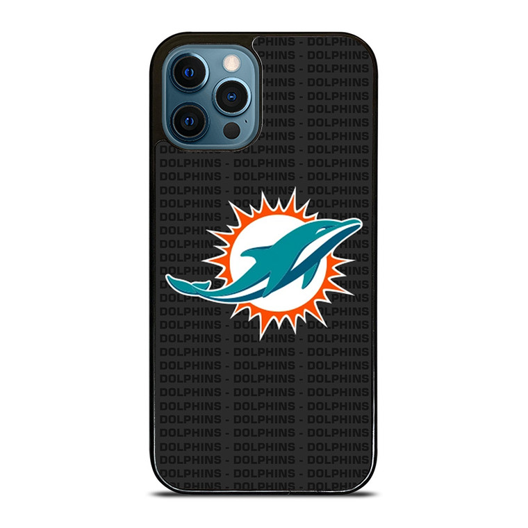 MIAMI DOLPHINS FOOTBALL TEXT iPhone 12 Pro Max Case Cover