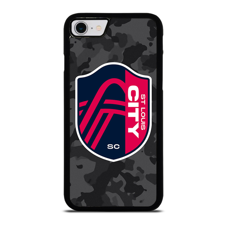 SAINT LOUIS CITY MLS BLACK CAMO iPhone SE 2022 Case Cover