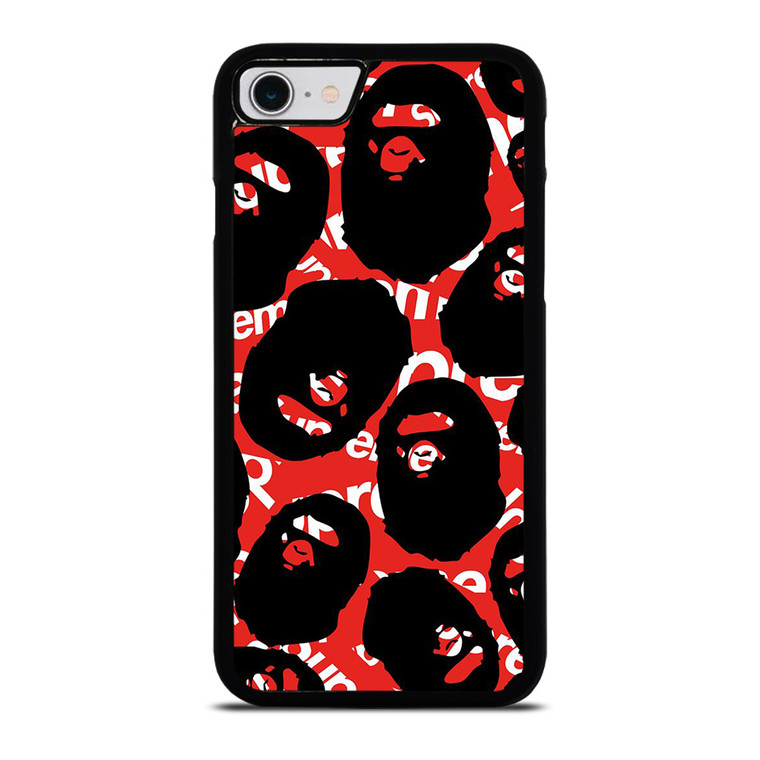 SUPREME X BAPE A BATHING APE iPhone SE 2022 Case Cover SUPREME X BAPE A BATHING APE iPhone SE 2022 Case Cover